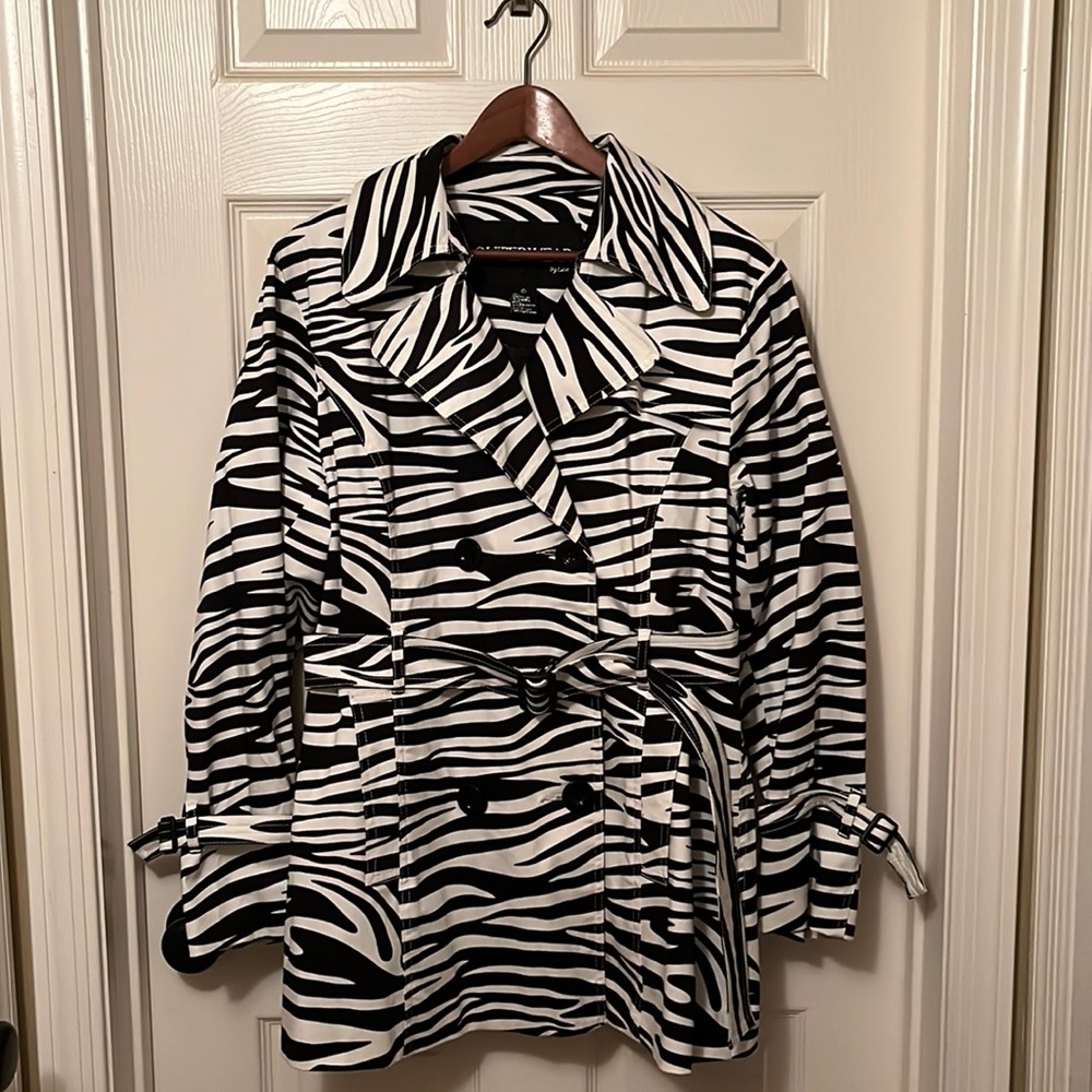 Zebra Trench Coat / Jacket